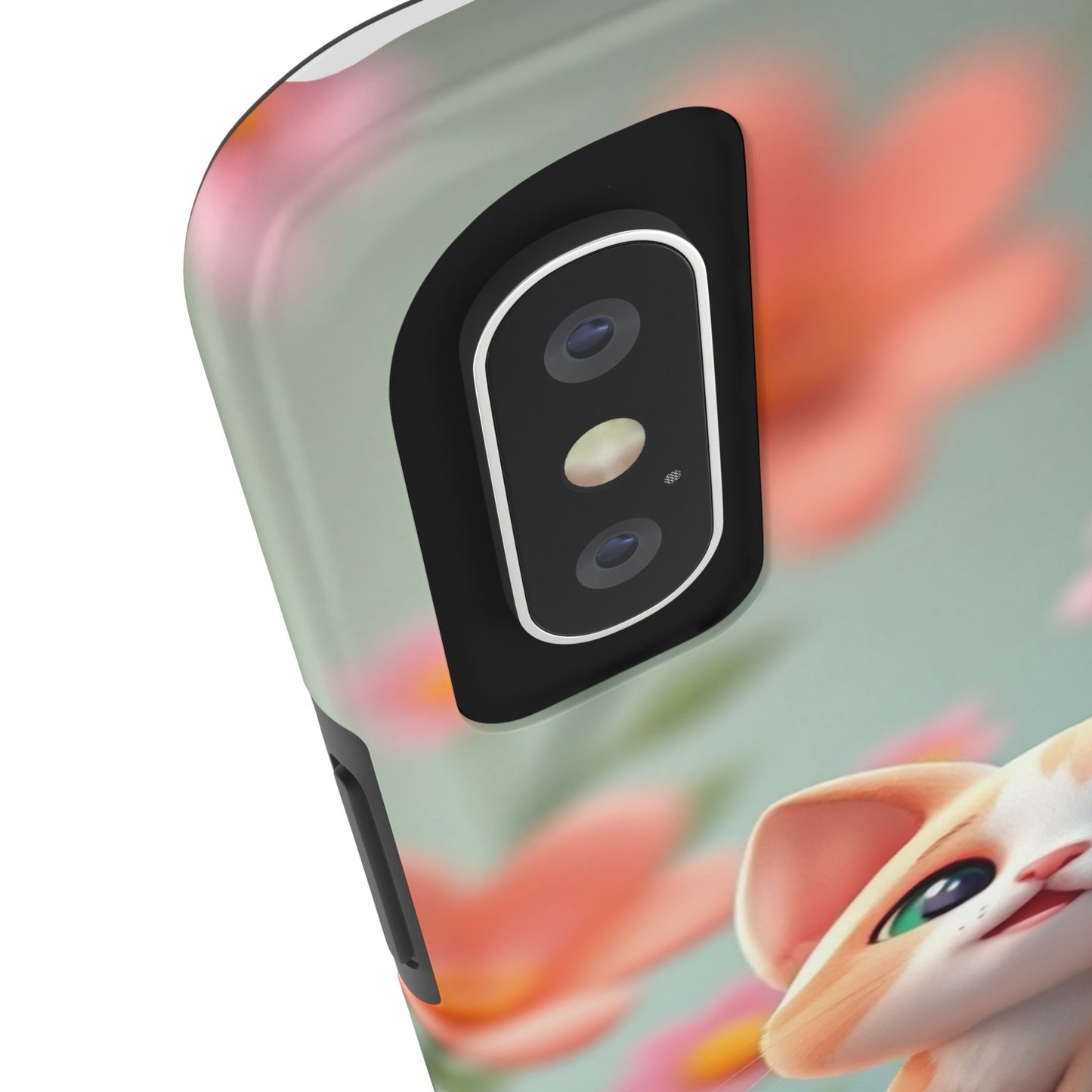 Kittens-n-Flowers Impact-Resistant Phone Case