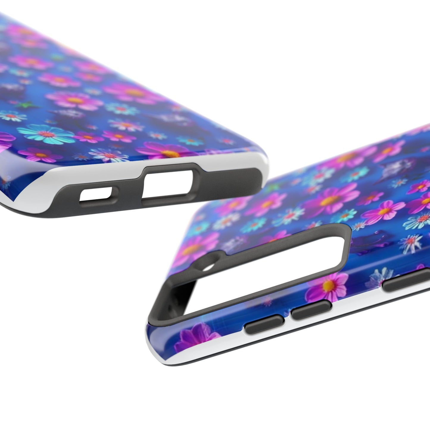 Kittens-n-Flowers Impact-Resistant Phone Case