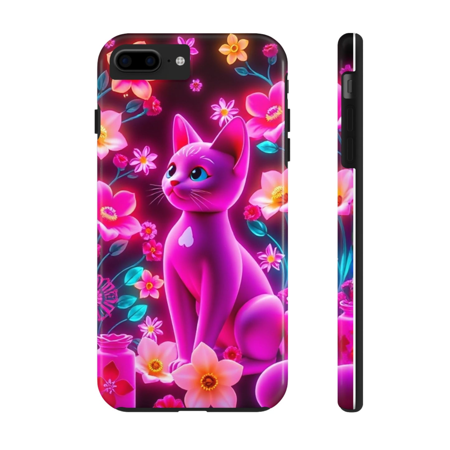 Kittens-n-Flowers Impact-Resistant Phone Case