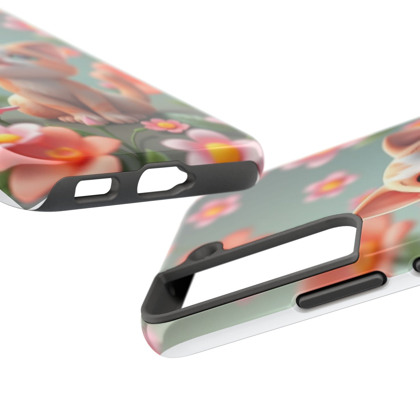 Kittens-n-Flowers Impact-Resistant Phone Case