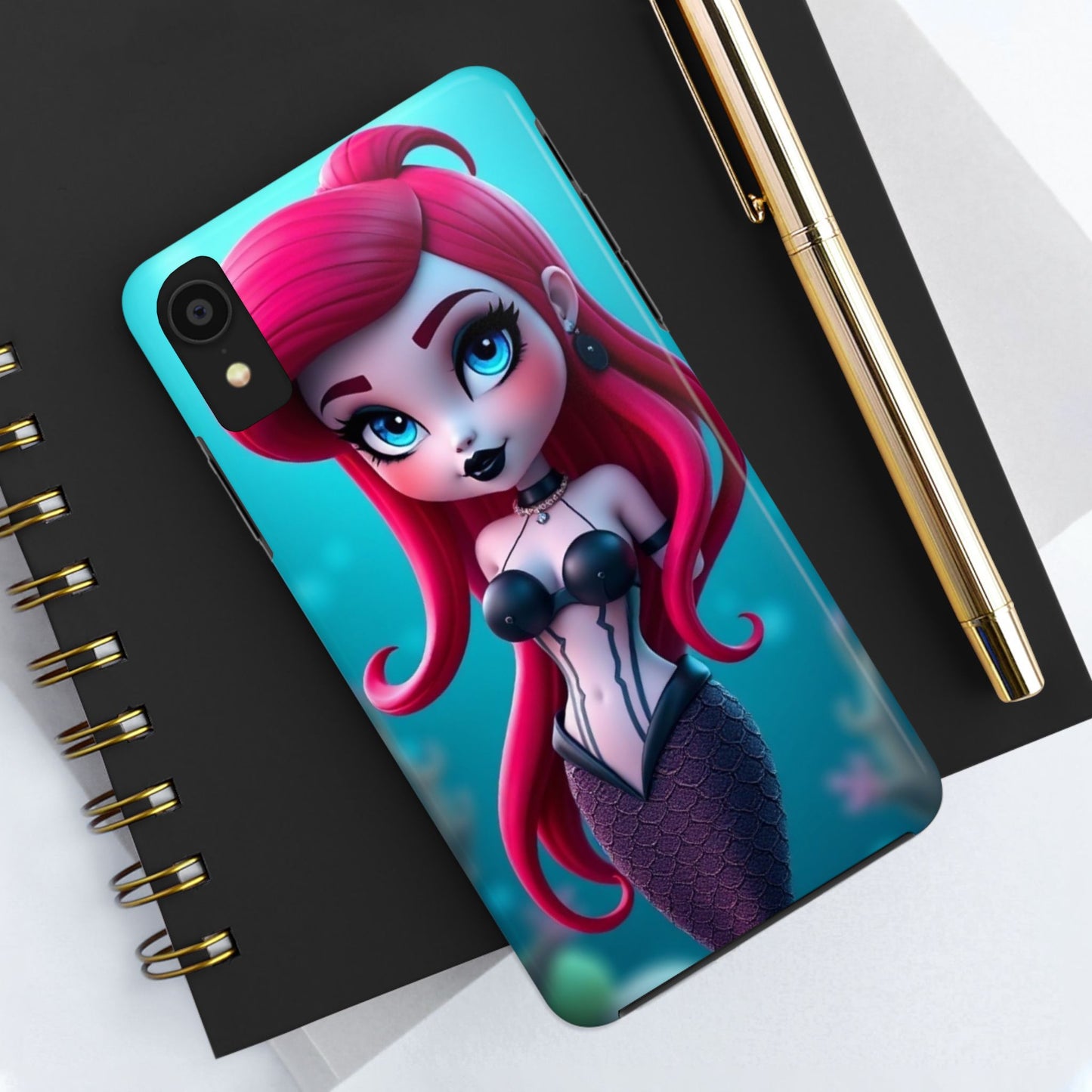 Goth Alt Mermaid Impact-Resistant Phone Case