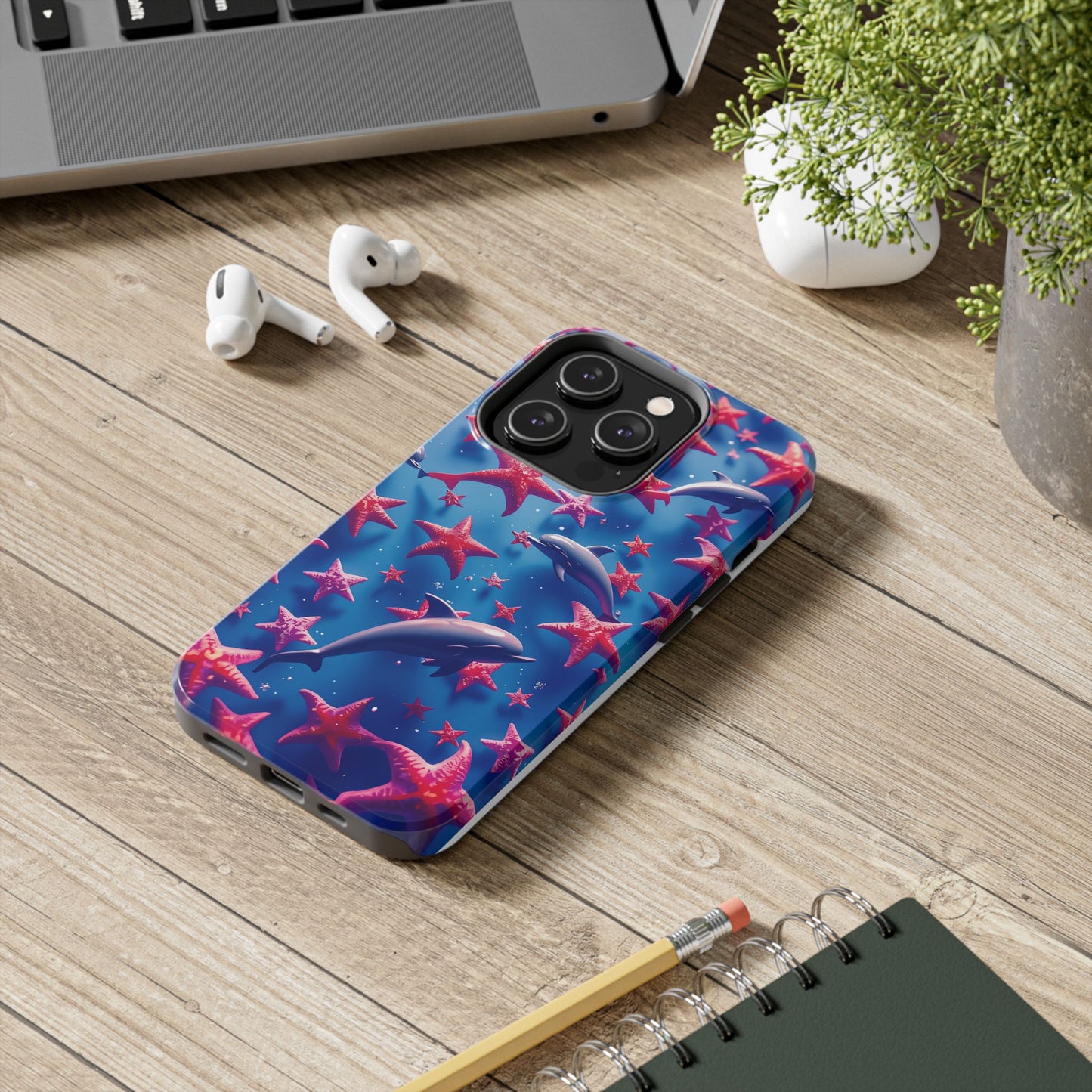 Dolphins Impact-Resistant Phone Case