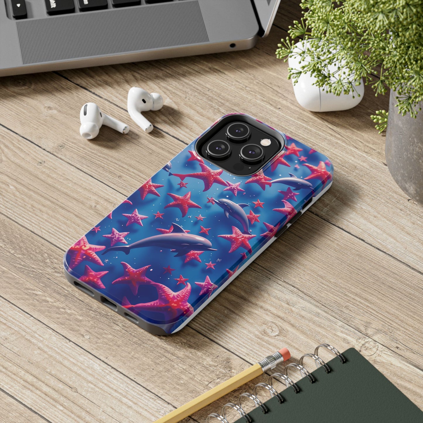 Dolphins Impact-Resistant Phone Case