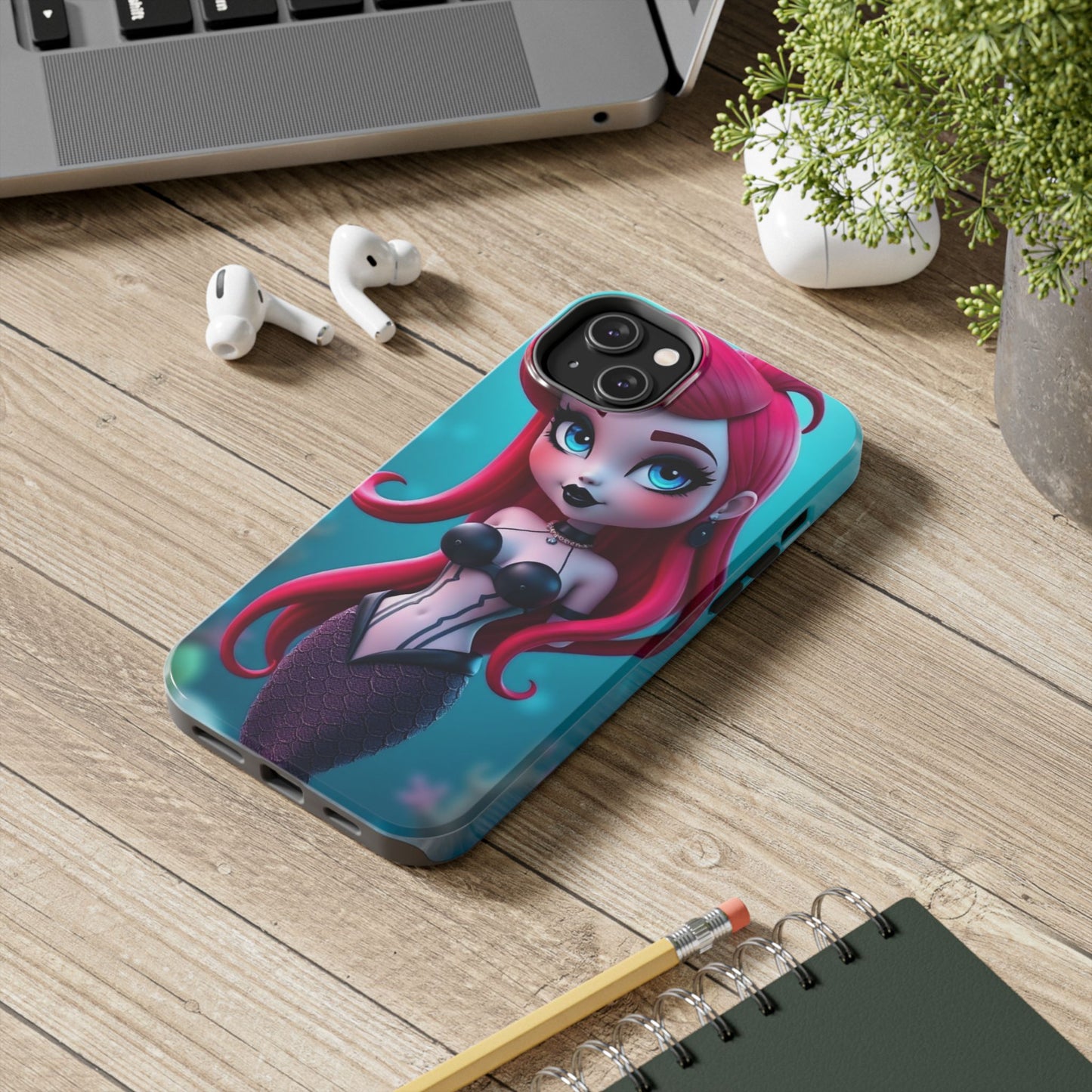 Goth Alt Mermaid Impact-Resistant Phone Case