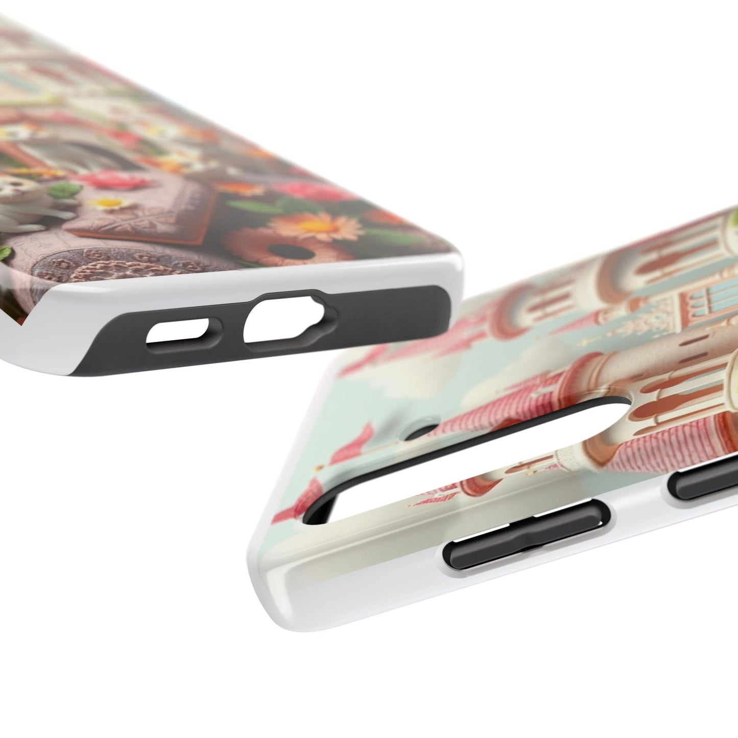 Kittens-n-Flowers Impact-Resistant Phone Case