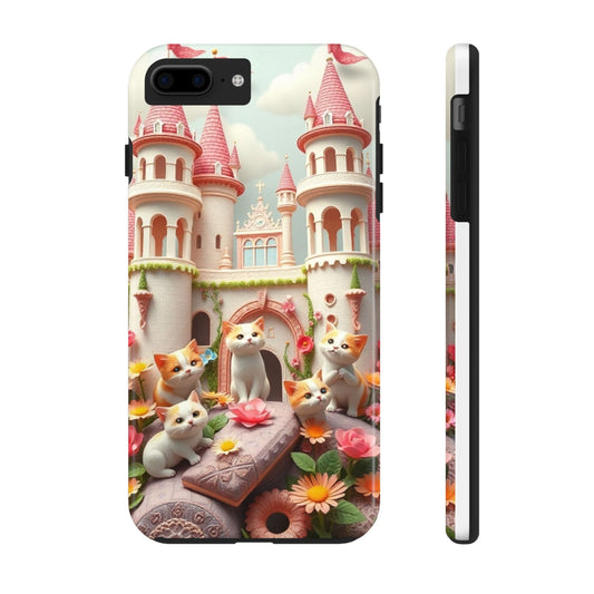 Kittens-n-Flowers Impact-Resistant Phone Case