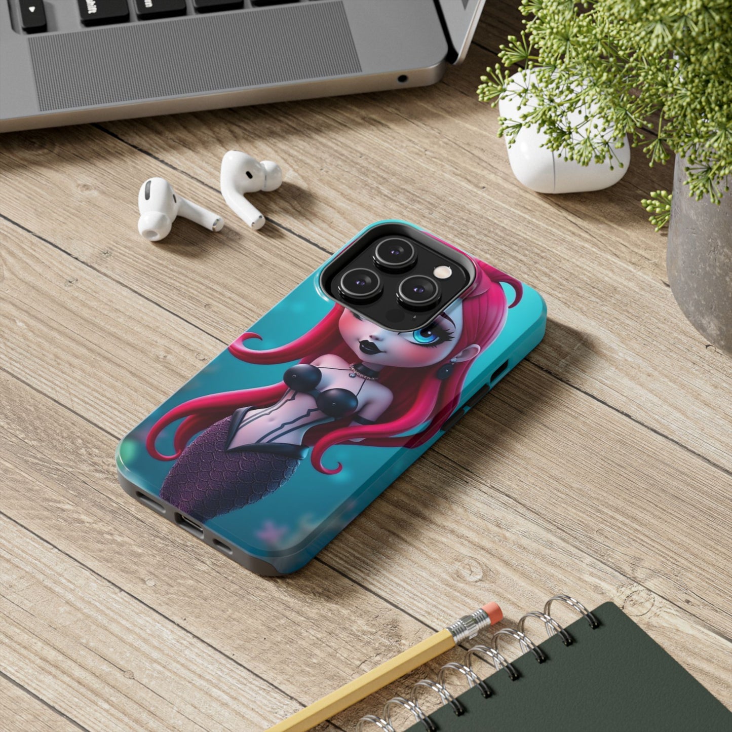 Goth Alt Mermaid Impact-Resistant Phone Case