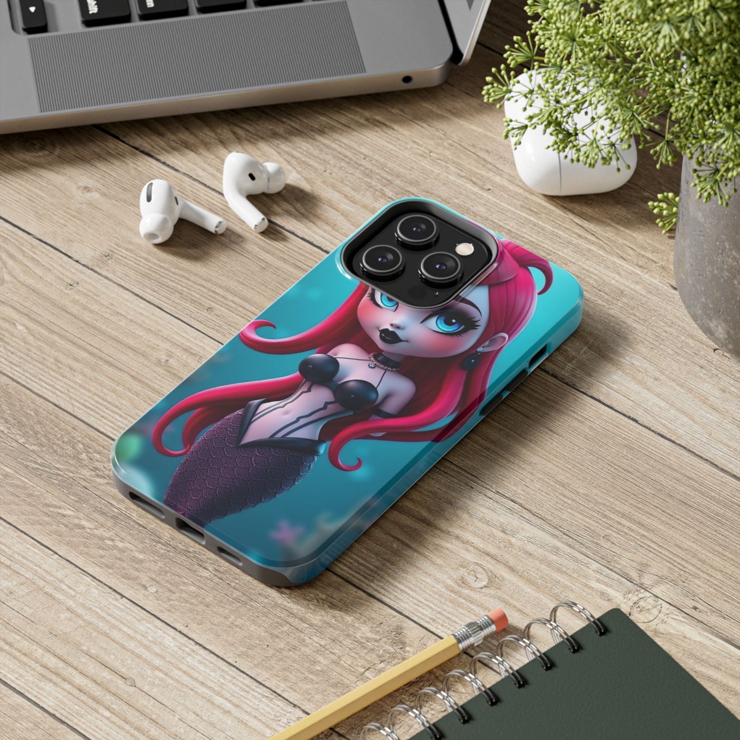 Goth Alt Mermaid Impact-Resistant Phone Case