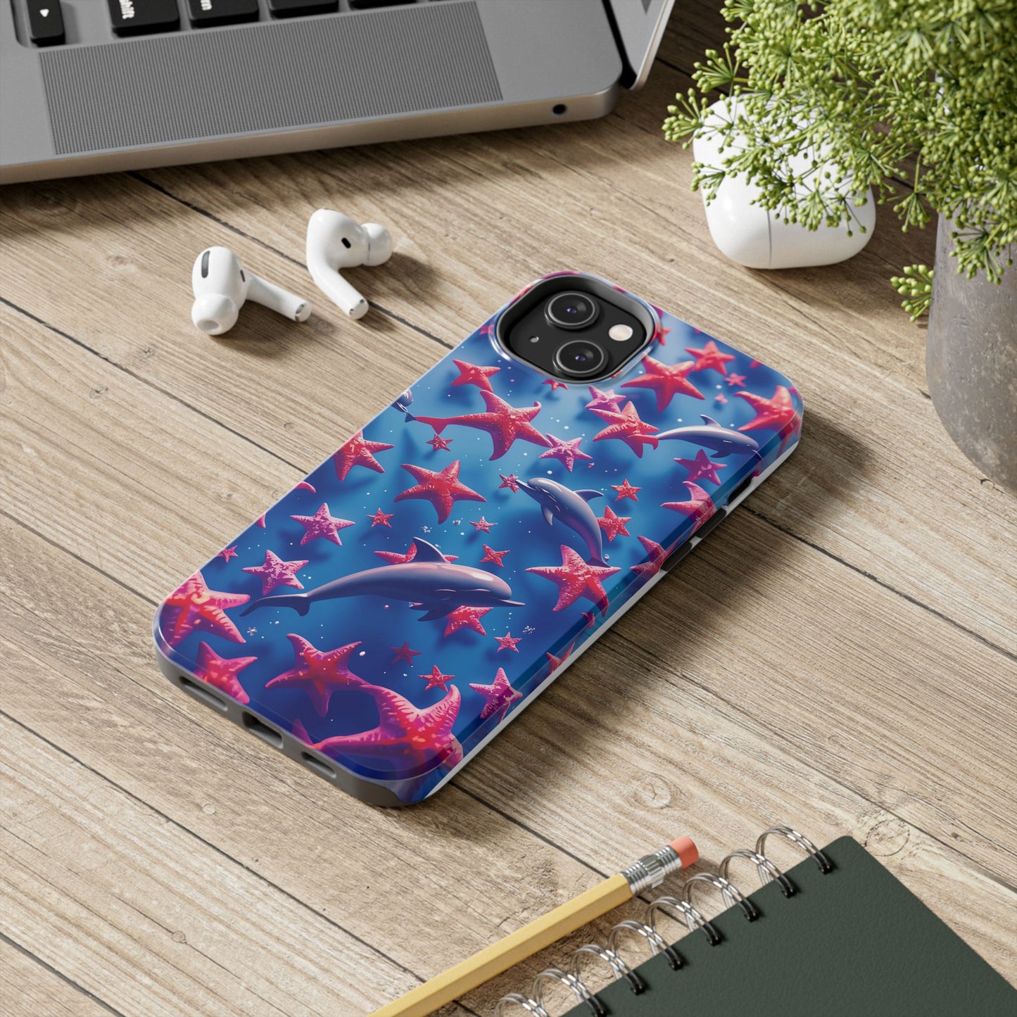 Dolphins Impact-Resistant Phone Case