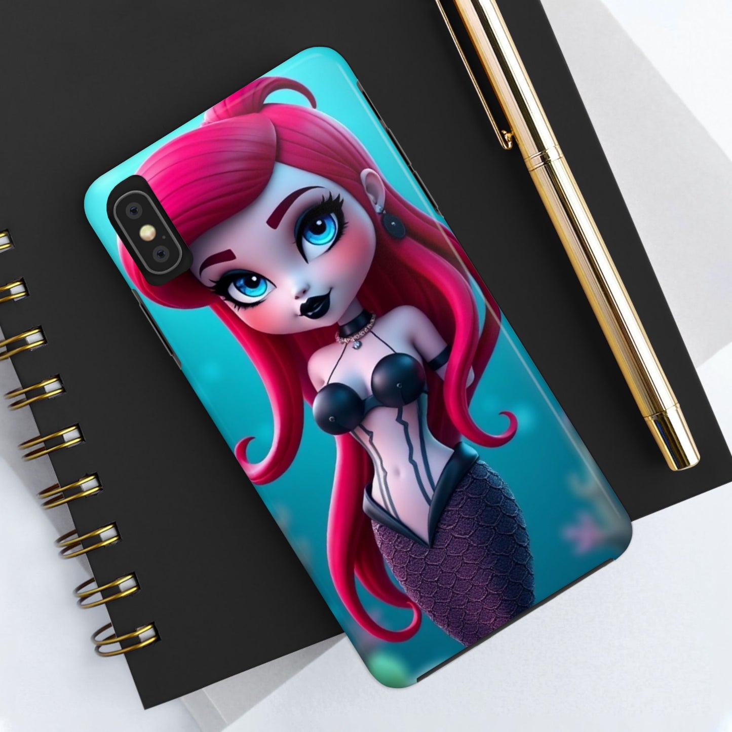 Goth Alt Mermaid Impact-Resistant Phone Case