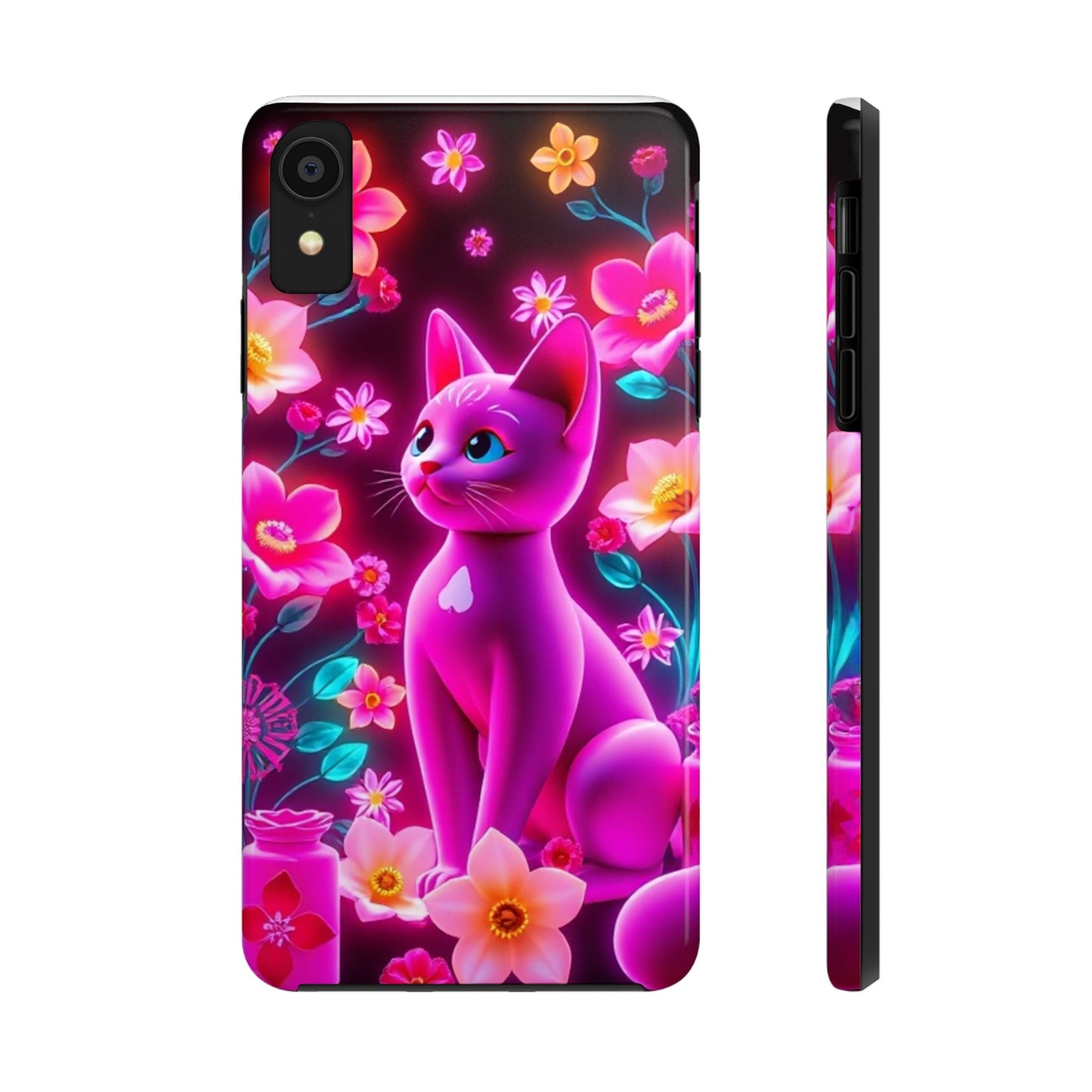 Kittens-n-Flowers Impact-Resistant Phone Case