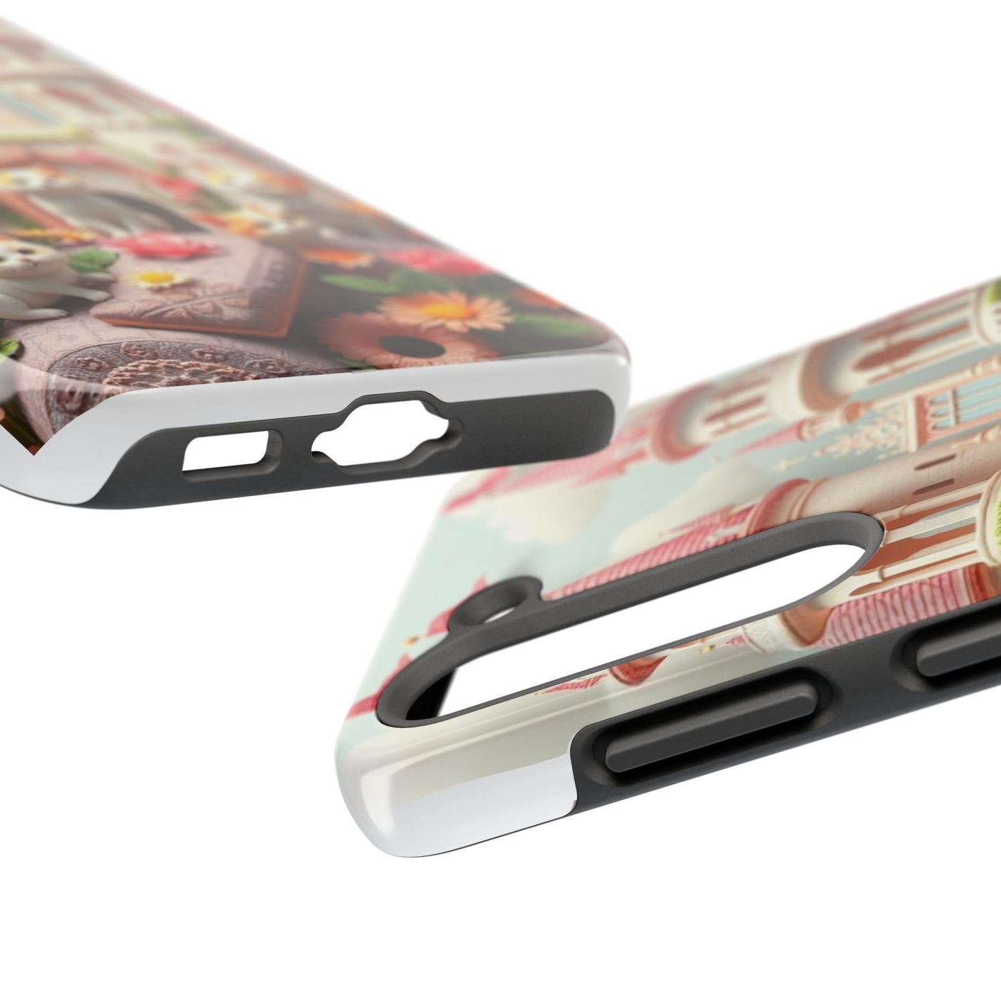 Kittens-n-Flowers Impact-Resistant Phone Case