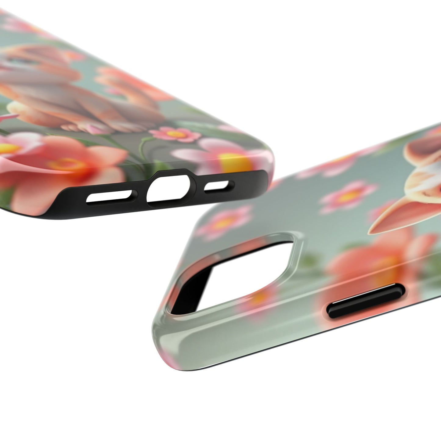 Kittens-n-Flowers Impact-Resistant Phone Case