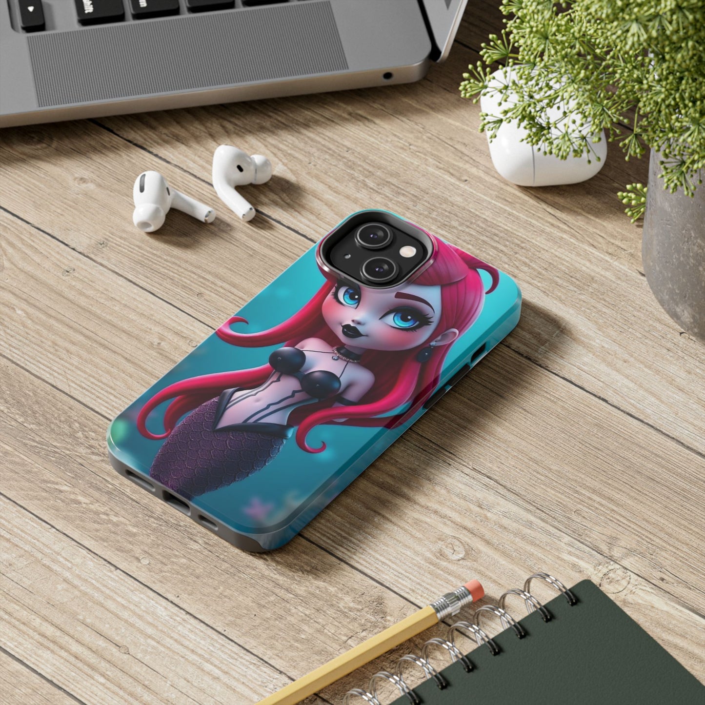 Goth Alt Mermaid Impact-Resistant Phone Case