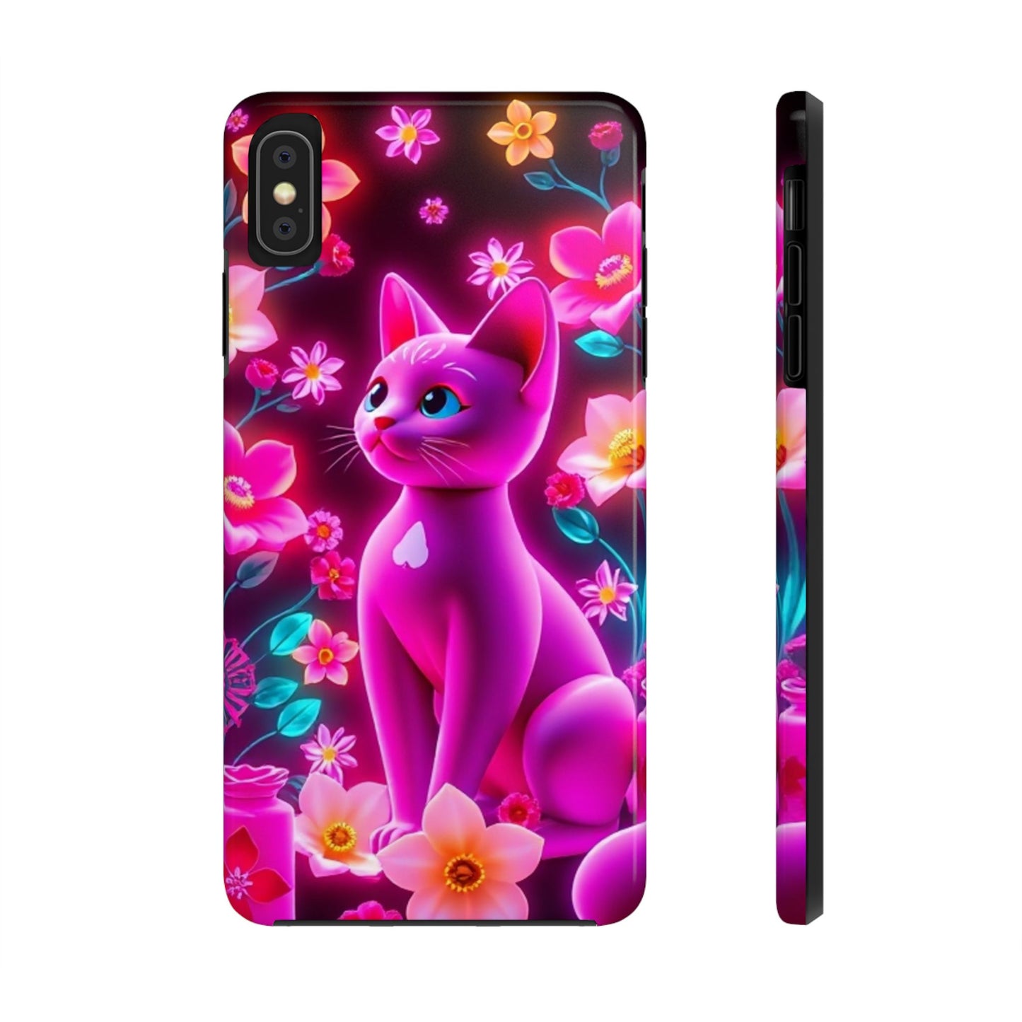 Kittens-n-Flowers Impact-Resistant Phone Case